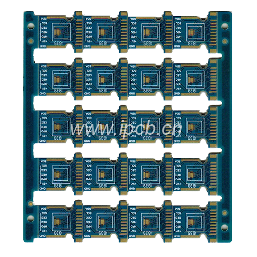 4層藍(lán)油鍍金板
