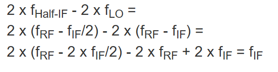 1824.5MHz頻率的無用信號造成了169MHz的半中頻雜散成份