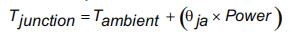 θja來(lái)計(jì)算結(jié)溫