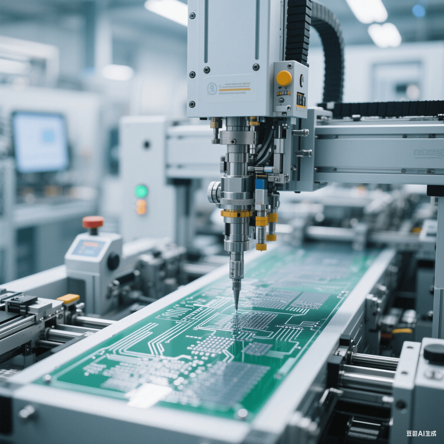 薄膜電路量產設備內部視圖