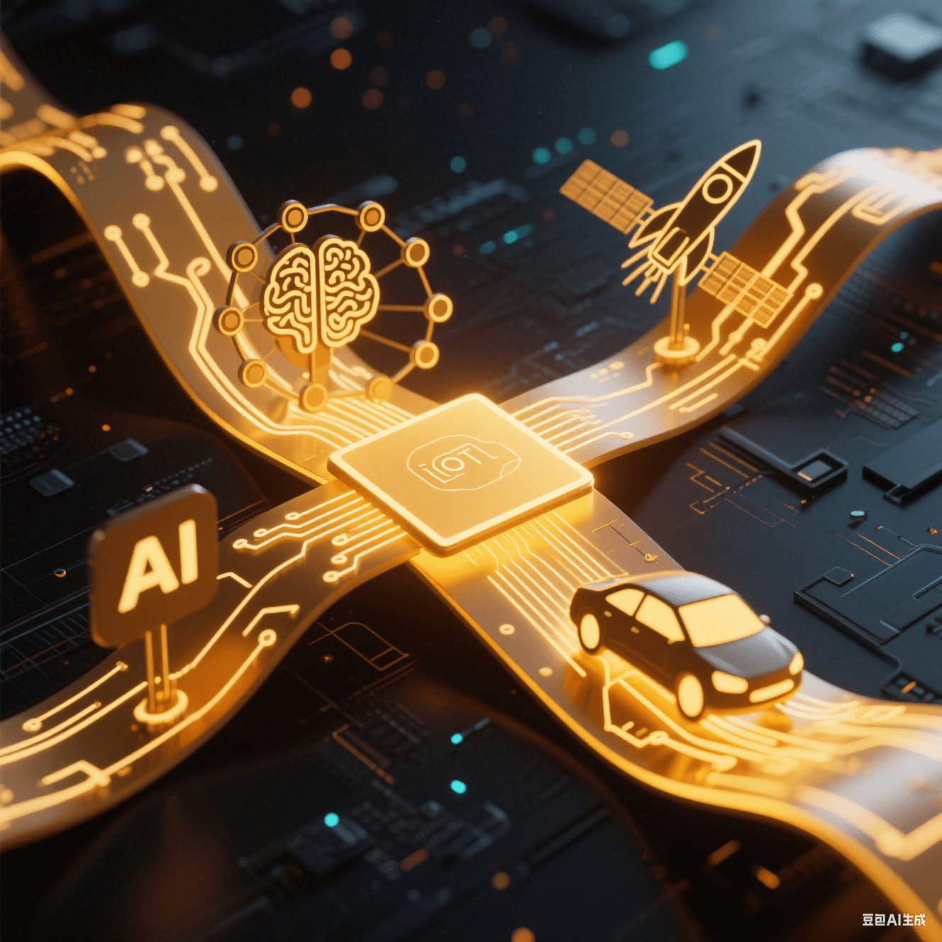 聚酰亞胺柔性板作為核心橋梁連接人工智能、物聯(lián)網(wǎng)、新能源汽車與航空航天等未來科技