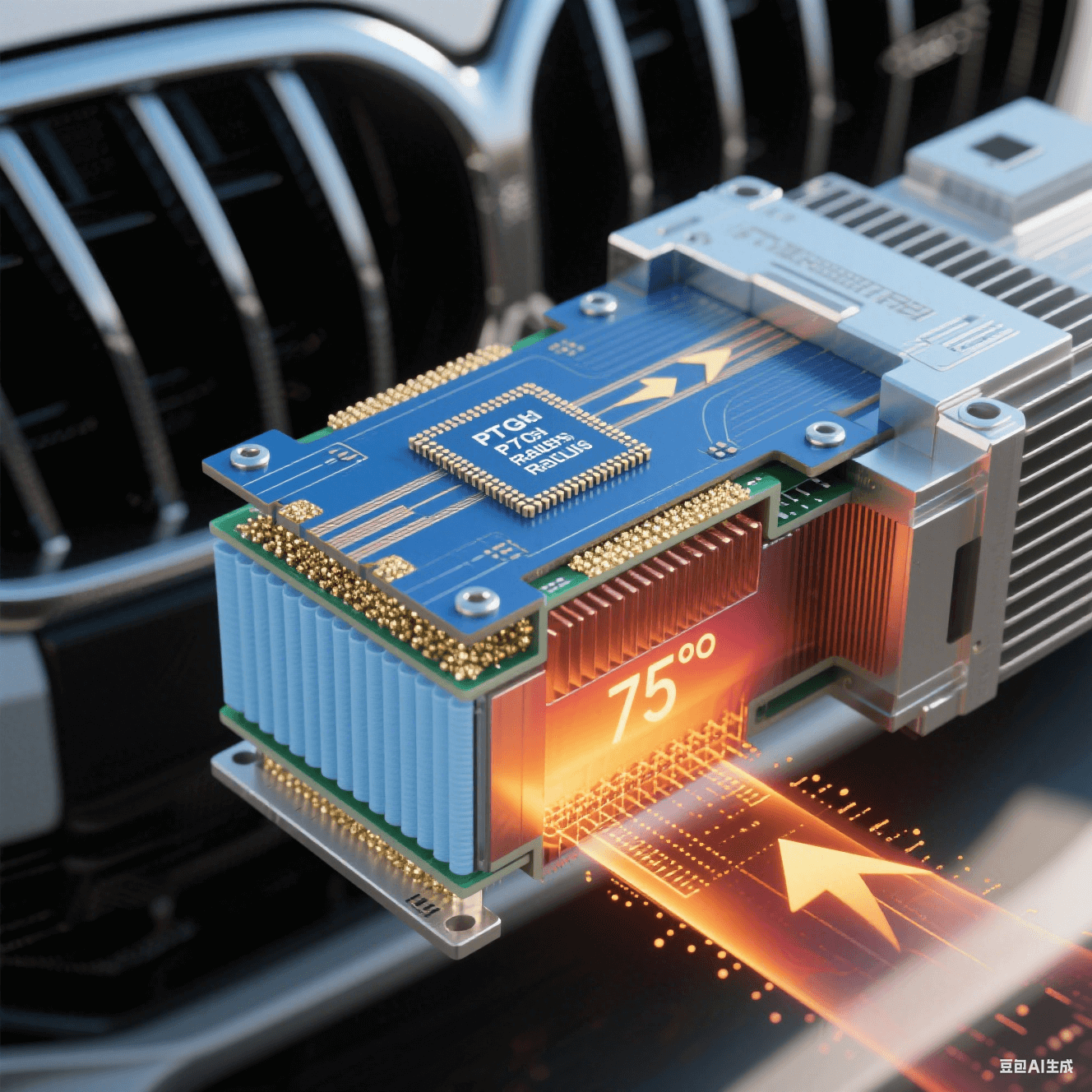 車載雷達混壓散熱：氧化鋁填料樹脂層導熱1.8W/m·K保障±0.1°探測精度