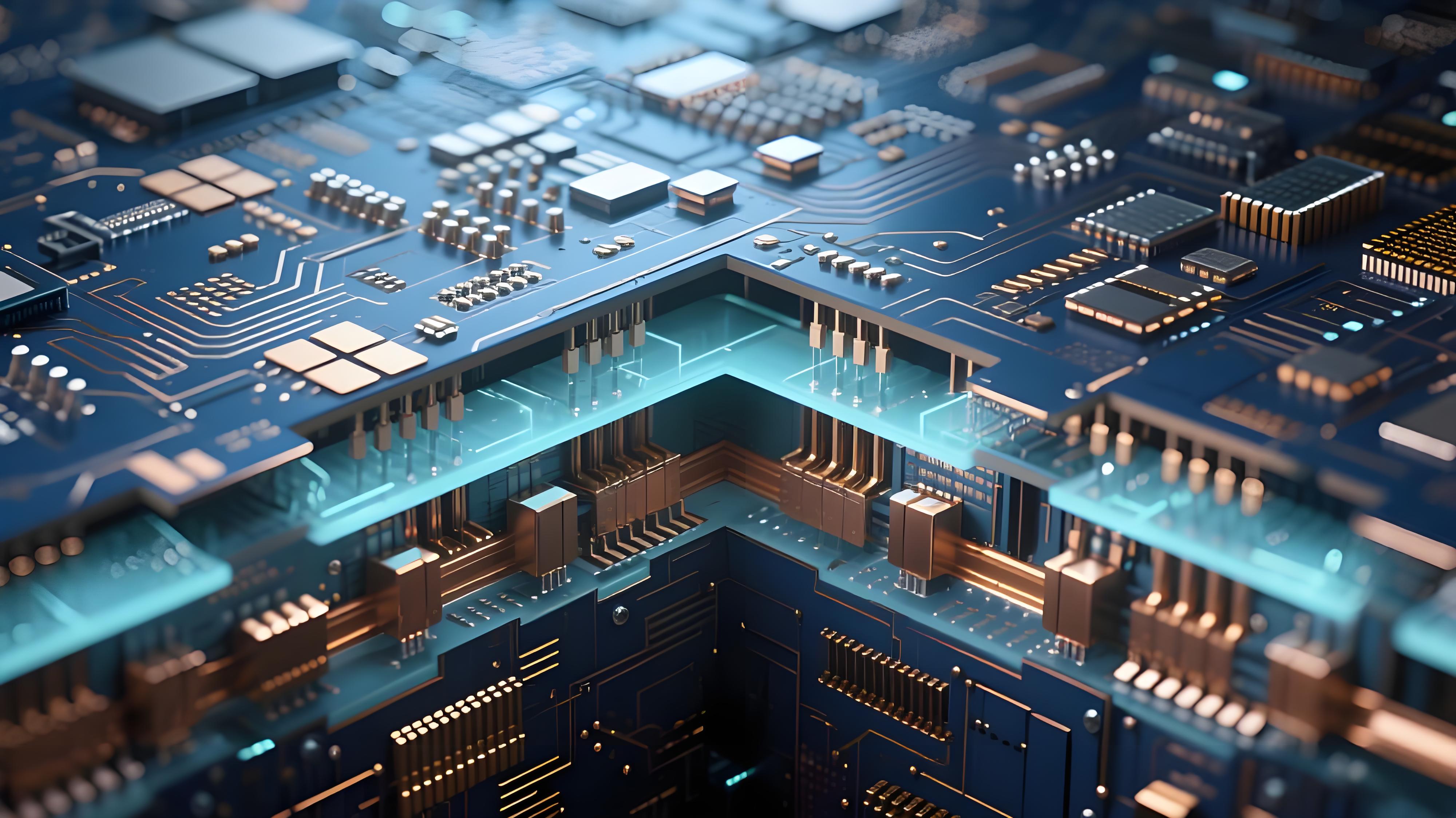 毫米波電路板3D集成內(nèi)部截面視圖，展示硅通孔(TSV)與玻璃通孔(TGV)結(jié)構(gòu)