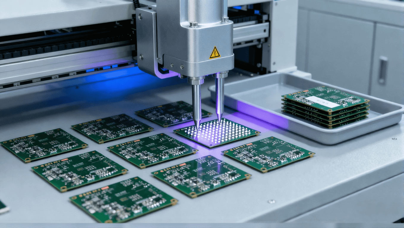 汽車電子8層高壓PCB飛針復測場景，10%異常板復測實現(xiàn)總體降本32%