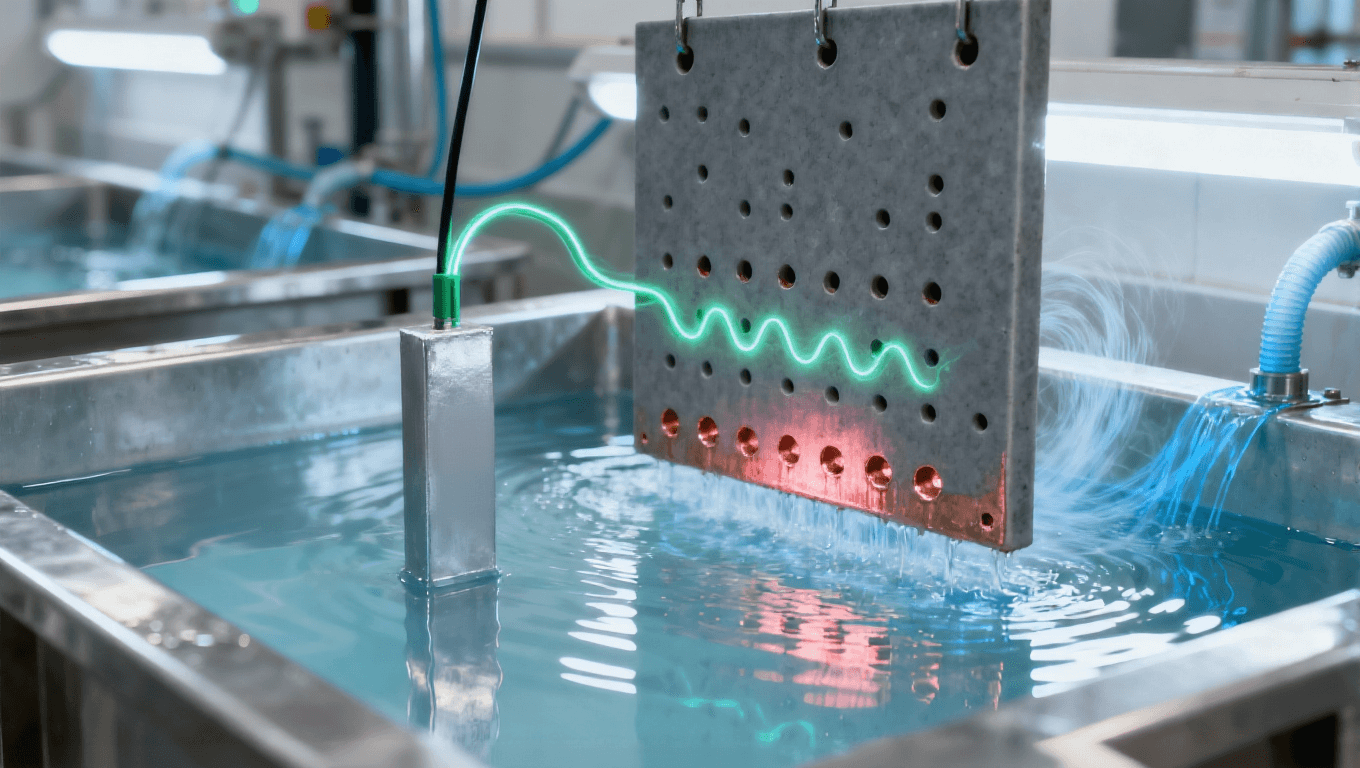 陶瓷板高深寬比盲孔脈沖電鍍填銅場景，101 盲孔 + 脈沖電流實(shí)現(xiàn)無空洞填充