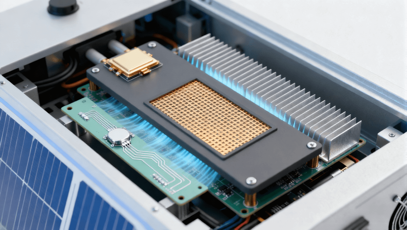 光伏逆變器 SiC 模塊基板應用場景，氮化鋁基板適配 1500V 逆變器提升轉換效率 0.5%-1%