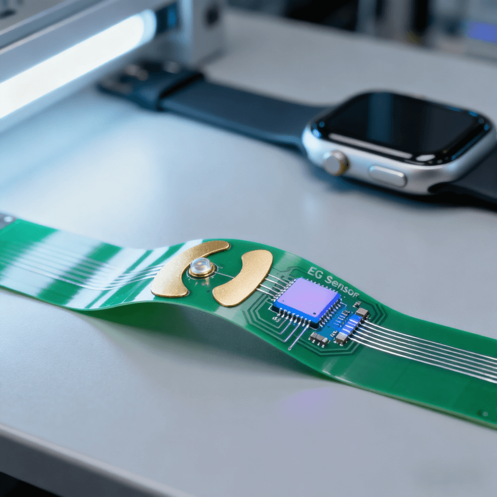 PCB集成健康傳感器場景，柔性聚酰亞胺基材+低功耗MCU實現智能手表健康監(jiān)測