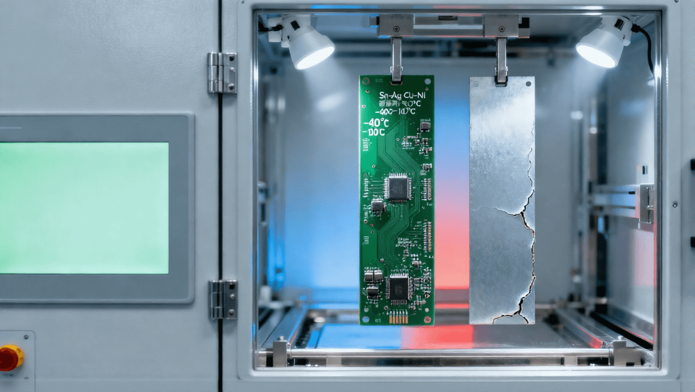 PCB高溫無鉛噴錫場景，Sn-Ag-Cu-Ni合金適配-40℃~150℃新能源汽車PCB