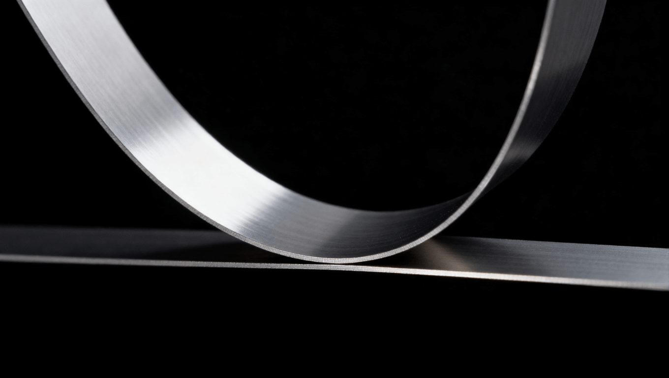 鎳鈦合金超彈性材料彎曲回彈演示，展示其高應(yīng)變承載與形狀記憶特性